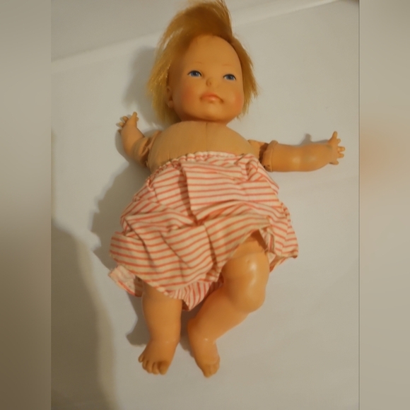 Vintage 1967 Newborn Thumbelina Doll by IDEAL , Working Pull String,Original Otf - Picture 4 of 10
